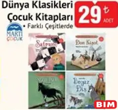 MARTI ÇOCUK DÜNYA KLASİKLERİ ÇOCUK KİTAPLARI